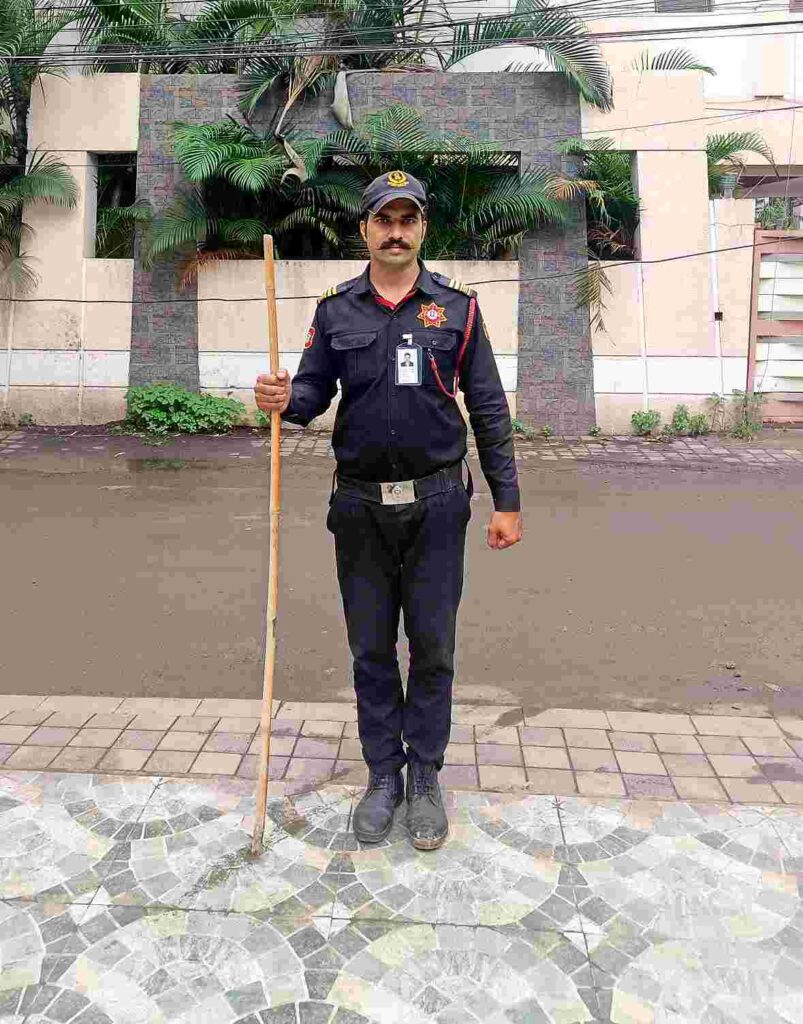 Residential Security Guard on Patrol in Indore
